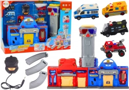 Feuerwehr- und Polizeistation mit Fahrzeugen - City Action