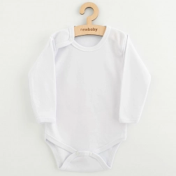 Baby-Body mit langen Ärmeln New Baby – weiß
