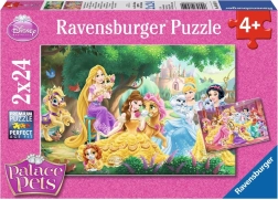 Puzzle RAVENSBURGER DISNEY Prinzessinnen und ihre Haustiere 2×24 Teile