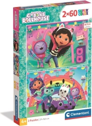 Puzzle Gábins magisches Haus: Freue dich mit uns 2x60 Teile