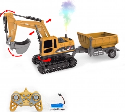 Bagger 4-in-1 mit Anhänger, ferngesteuert, 45 cm