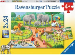 Puzzle Vergnügen im Zoo 2x24