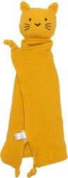 Einschlaftuch Musselin New Baby Katze Senf