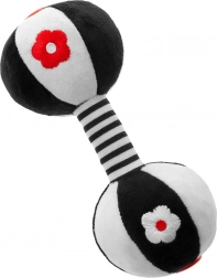 Sensorisches kontrastreiches Rasselspielzeug Akuku Hantel