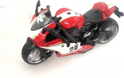 Aufziehen und Fahren Motorrad 1:14