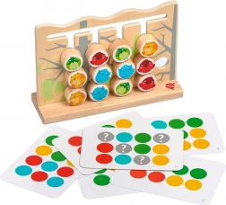 Lucy & Leo Vögel und Katzen – hölzernes Motorikspiel mit Vorlagen