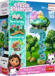 Ziegel-Baukasten BRICK TRICK – Gabbys Puppenhaus: Zaubergarten (34 Teile) von TREFL