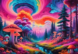 Puzzle Pilzwald 1000 Teile