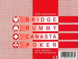 Klassische französische Spielkarten für Canasta und Joker