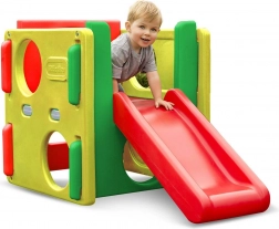 Little Tikes Jr. Activity Gym – natürliche Outdoor- und Indoor-Kletteranlage mit Rutsche