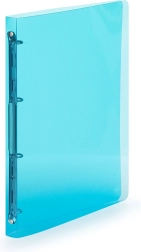 A4-Ringordner aus Polypropylen Lines, blau, 4 Ringe