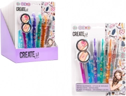 Tattoo-Set CREATE it! 6x duftender Stift mit Schablonen