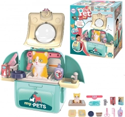 Woopie Kätzchen 2-in-1 tragischer Schönheitssalon im Rucksack und Transportbox