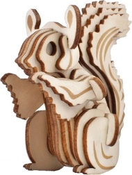 Woodcraft Holz-3D-Puzzle – Eichhörnchen