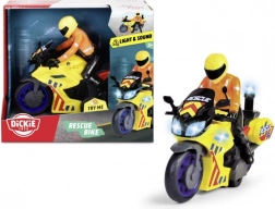 Rettungsmotorrad mit Fahrer