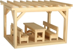Mini-Pergola Holz-Modellbausatz