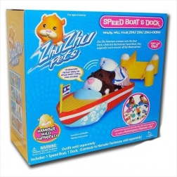 ZHU ZHU PETS Motorboot mit Hafen für interaktive Hamster