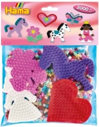 HAMA Midi Bügelperlen – 3000 Stück und 4 Stiftplatten