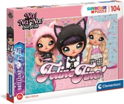 Clementoni Brilliant Puzzle Na! Na! Na! Surprise Fantastische Katzen, 104 Teile