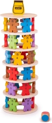 Fallende Bären - Holz-Balance-Spiel