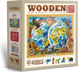 Holzpuzzle WOODEN CITY Planet der Wildtiere – 1010 Teile
