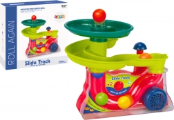 Bunte Fontäne mit Rutsche für Bälle mit Geräuschen