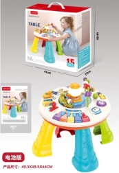 Interaktiver Lernspieltisch mit Klavier und Zug für Kinder