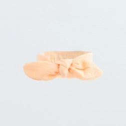 Musselin-Baby-Stirnband New Baby Leny Peach (6–9 Monate)
