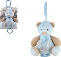 Musikalischer Plüsch-Teddybär zum Aufhängen 18 cm – blau