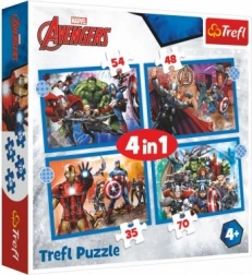 Puzzle 4-in-1 Mutige Avengers