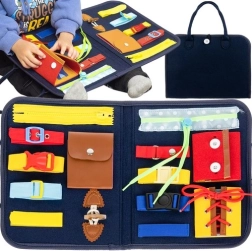 Kindermanipulationstafel in Form einer Handtasche
