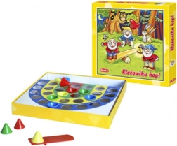 Brettspiel Hütchen, hopp! – familiäres Geschicklichkeitsspiel