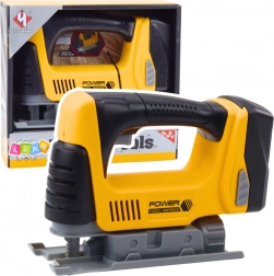 Interaktive Kinder-Laubsäge mit Lichteffekten Gelb