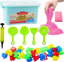 Set aus magischem Sand Rosa 3 kg mit Zubehör