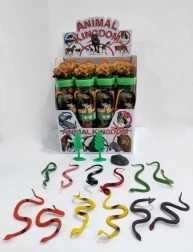 Schlangen im Röhrchen – Set aus Gummischlangen im Kunststoffbox