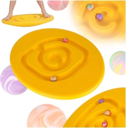 Kinder-Balanceboard mit Labyrinth, gelb