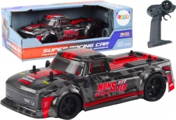RC-Pick-up 1:18 mit Gummireifen – schwarz‑rot