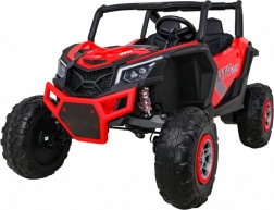 Elektrisches Kinder-Buggy UTV-MX 24V 4x4 mit Fernbedienung, LED und EVA-Rädern – rot