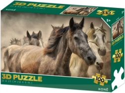 3D-Puzzle – Pferde, 100 Teile