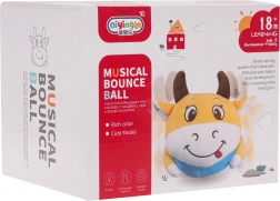 Interaktive hüpfende Plüschkuh mit Licht und Sound