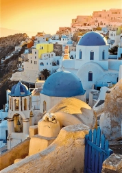 Puzzle TREFL Premium Plus Foto Odyssey: Oia, Santorini 1000 Teile