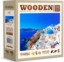 Holzpuzzle Santorini Griechenland