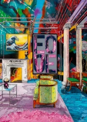 Puzzle mit 1000 Teilen Zimmer mit Welle