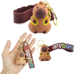 Anhänger Kapybara mit gelbem Rucksack