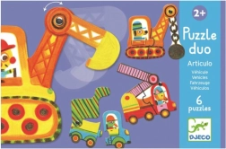 Puzzle Duo Autos in Bewegung