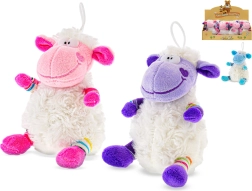 Plüschschaf 14 cm sitzend, mehrere Farben