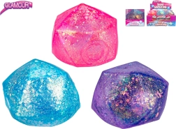 Glitzernder Anti-Stress-Ball in Diamantform mit Schleim – 1 Stück