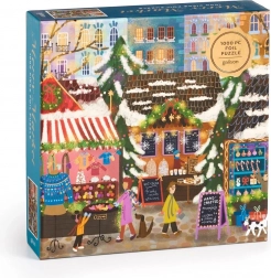 Foliendruck-Puzzle Weihnachtsmarkt 1000 Teile GALISON Joy Laforme