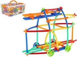 Kreatives Konstruktionsset aus Strohhalmen, 800 Stück in Kunststoffbox