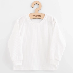Kinder-Baumwoll-Langarmshirt New Baby Kindergarten, weiß